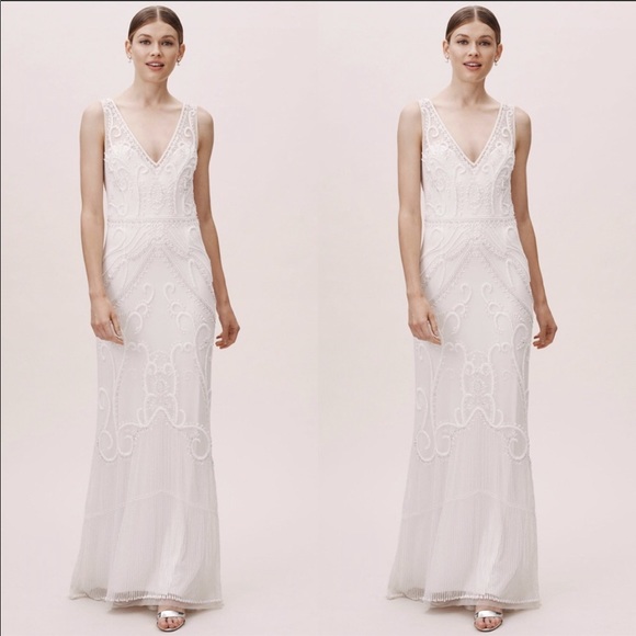 Anthropologie x BHLDN Sorrento Embellished Dress - Picture 3 of 12